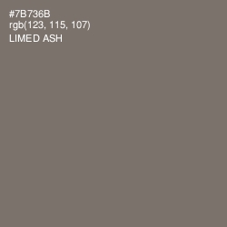 #7B736B - Limed Ash Color Image